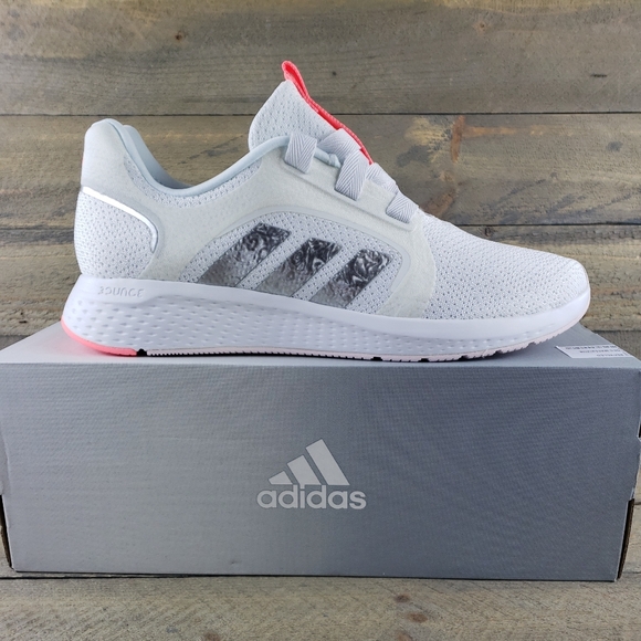adidas Edge Lux 5  Women's Running Casual Shoes White, Acid Red Metallic Silver - Picture 1 of 11
